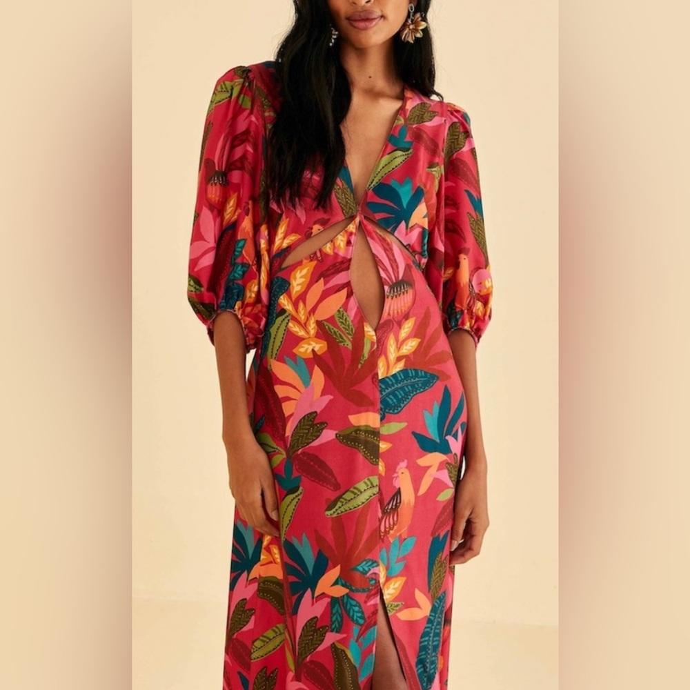 Farm Rio maxi with cutouts 
Size L
Brand new with tags